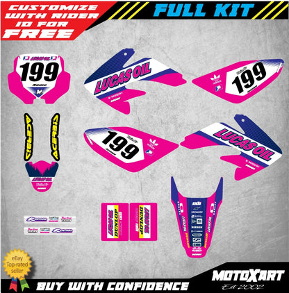 Custom Graphics Full Kit for Honda CRF100 2011-2020 ACTIVE PINK Stickers