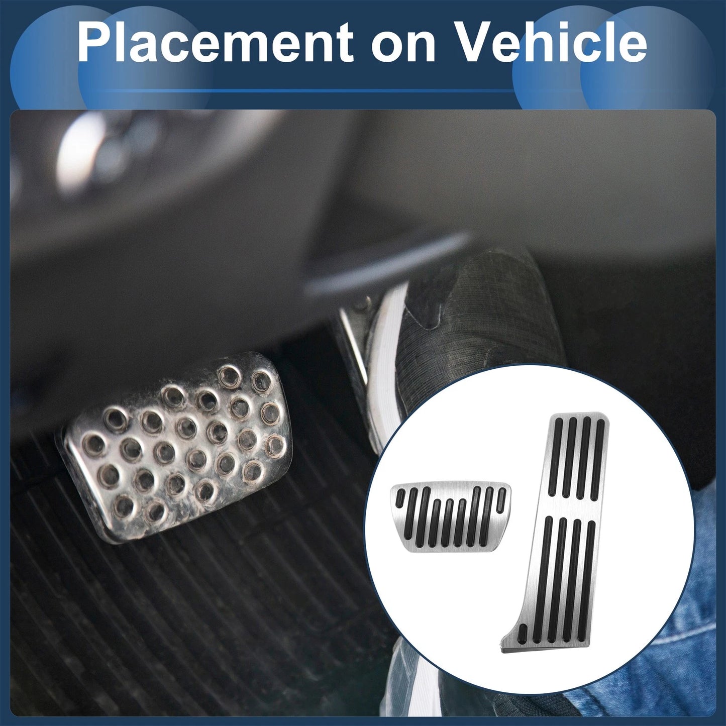 Automatic Foot Accelerator Pedal Covers for Toyota Harrier (2014-2023)