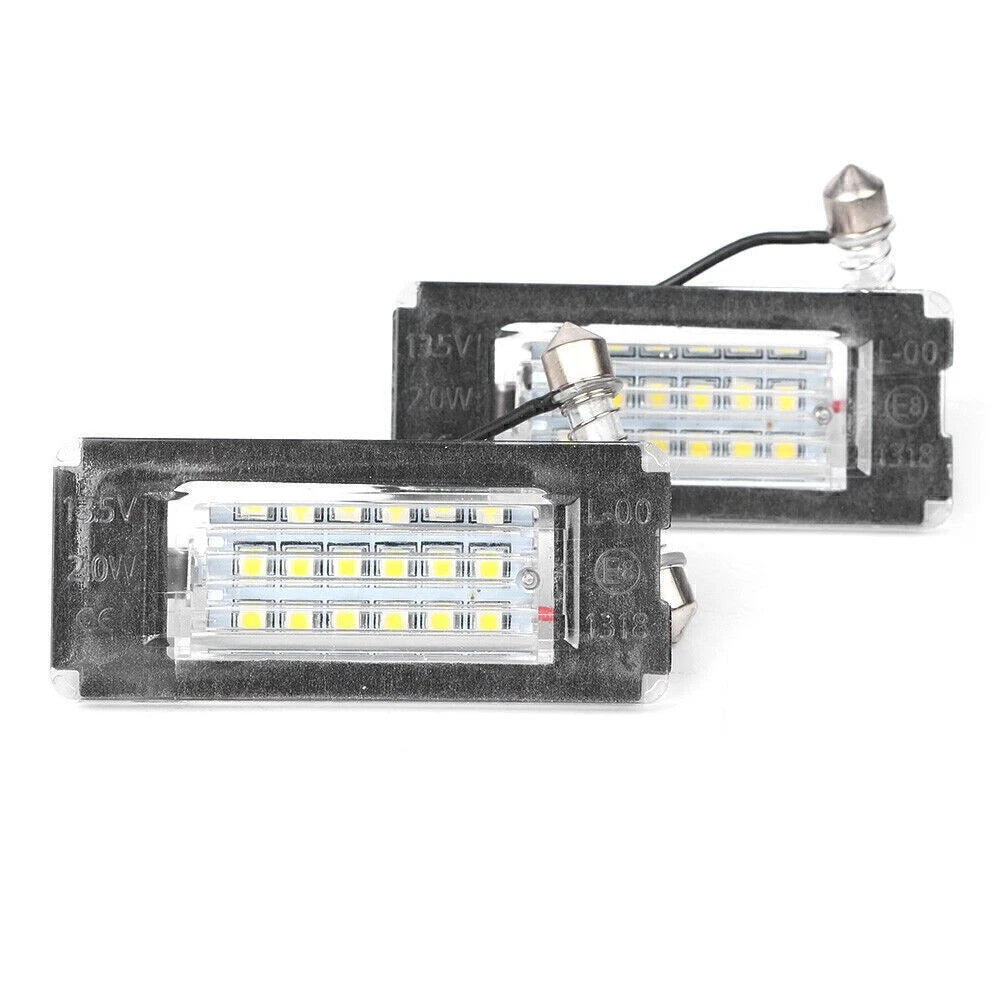 2 x 18SMD LED License Plate Lights for MINI Cooper R56 R57 R58 R59 (2006-2013)