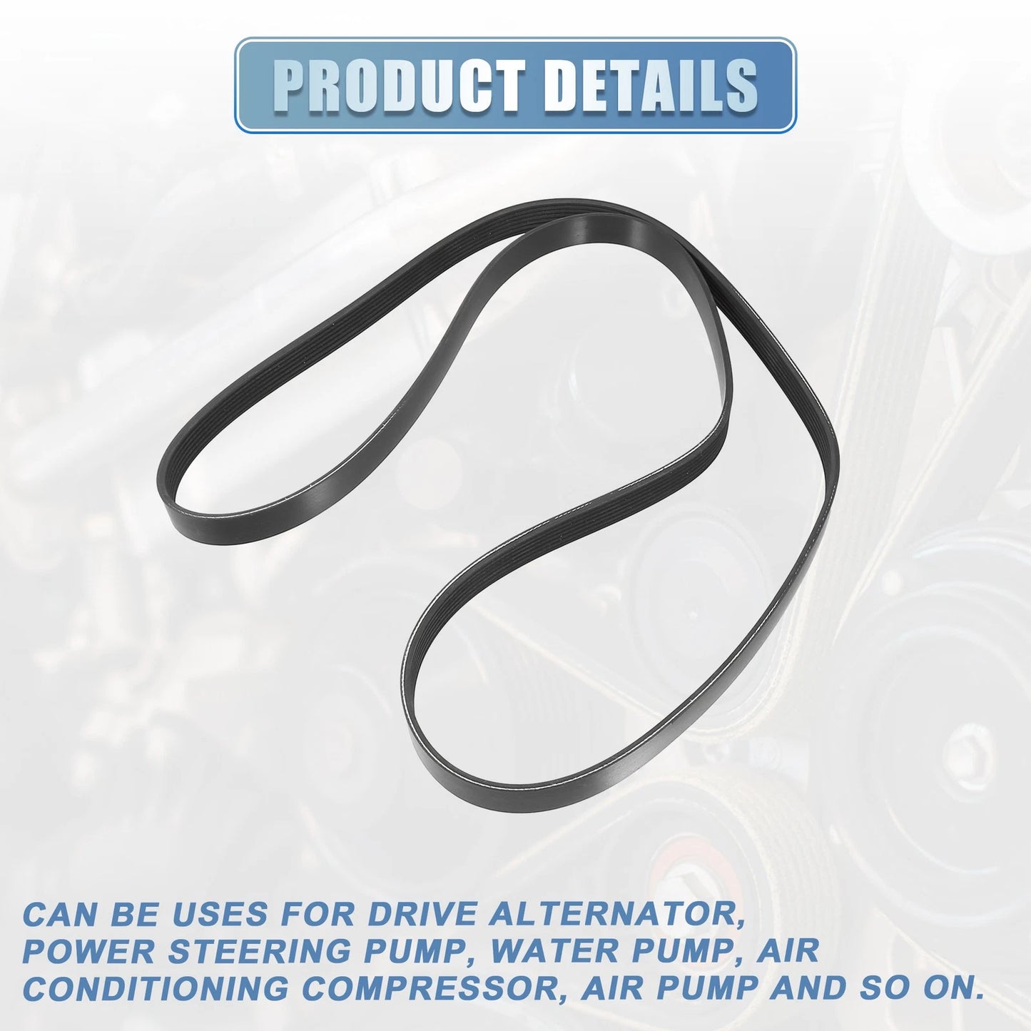 V-Ribbed Serpentine Drive Belt for Toyota Solara 2004-2006 2.4L