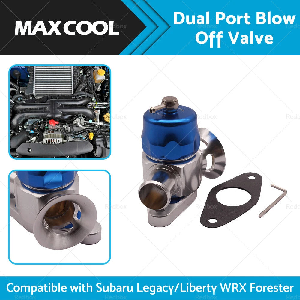 BOV Dual Port Blow Off Valve for Subaru Legacy WRX Forester XT (2002-2020)