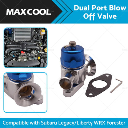 BOV Dual Port Blow Off Valve for Subaru Legacy WRX Forester XT (2002-2020)
