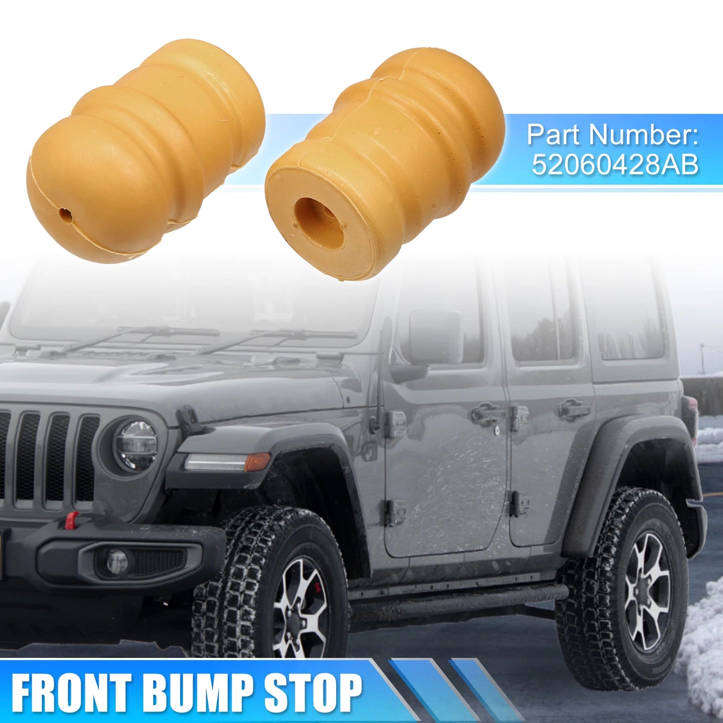 Front Bumper Step for Jeep Wrangler 2-Door (2007-2018)