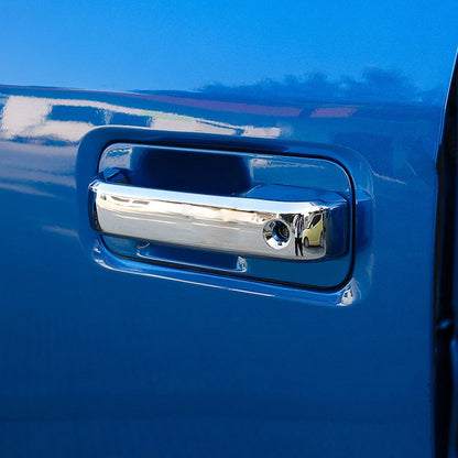 4pcs Silver Chrome Door Handle Trims for Ford F150 2015-2020