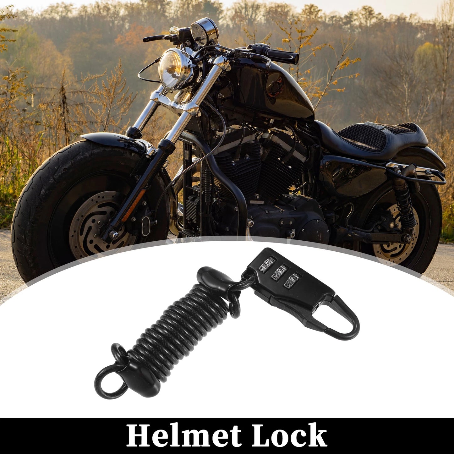 1 x Helmet Lock for Motorcycle Universal Anti-Theft Lock