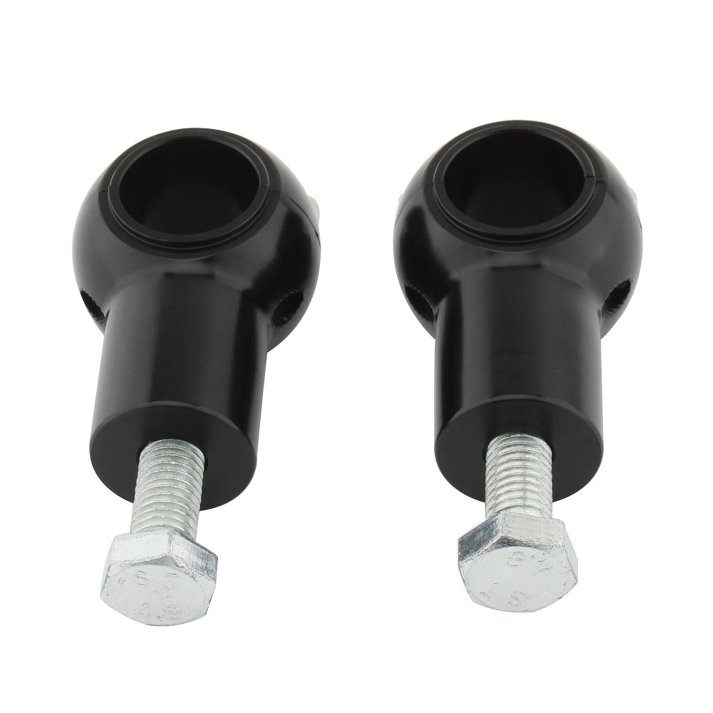 2 x Black Handlebar Risers for Universal Motorcycle (1" Bar)