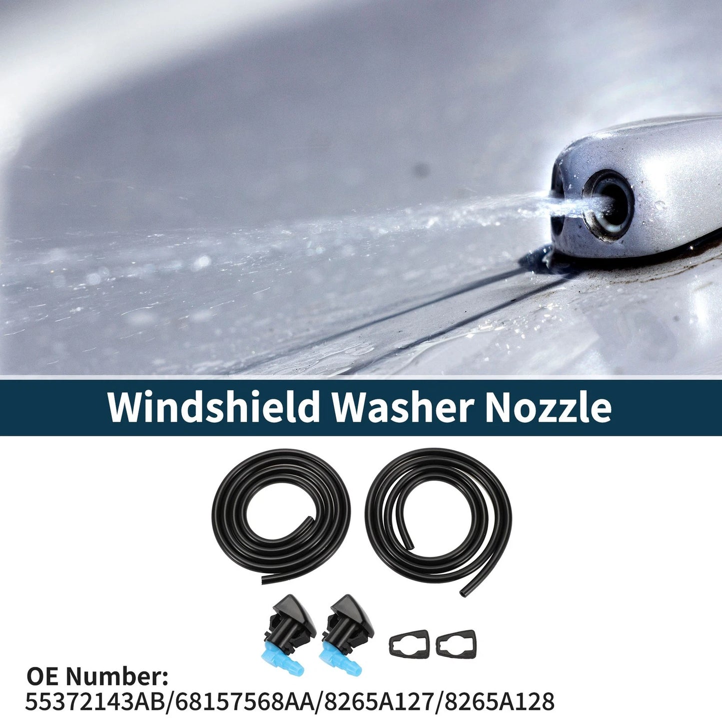 Windshield Washer Nozzle With Fluid Hose 1 Set for Jeep Grand