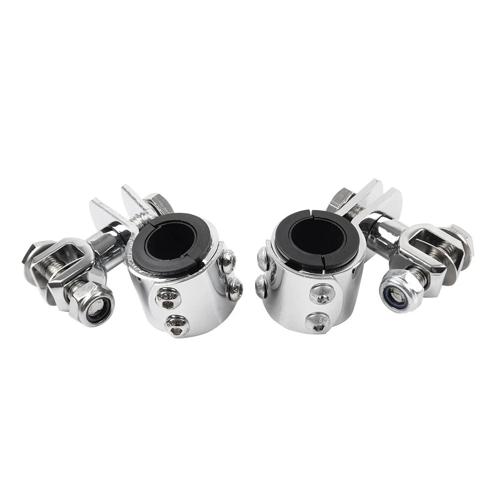 Highway Bar Foot Pegs Mount Clamps for Harley (1" 1.25")