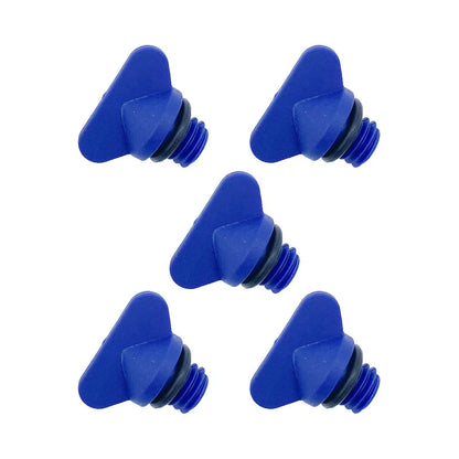 5 x MerCruiser Exhaust Manifold Block & Drain Blue Plug