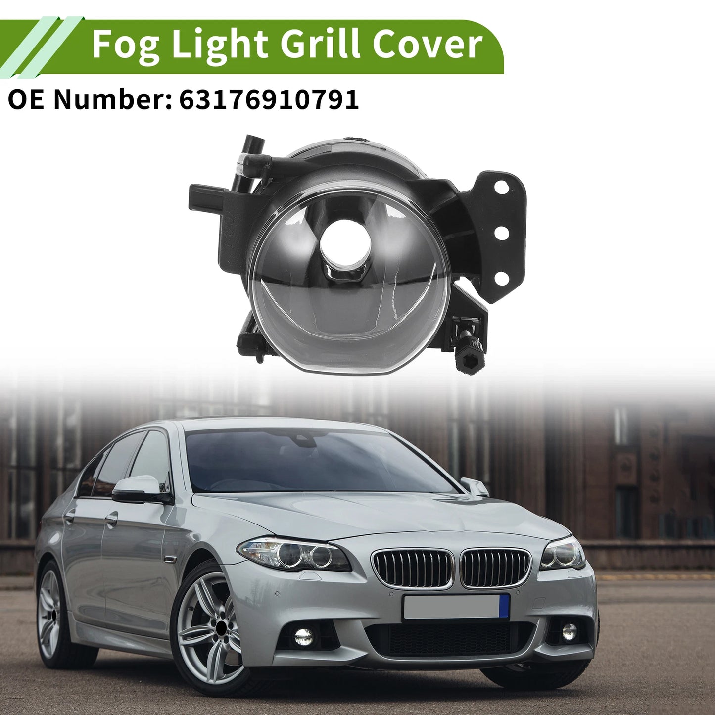 Left Fog Light Grill for BMW 5 Series (2004-2008)