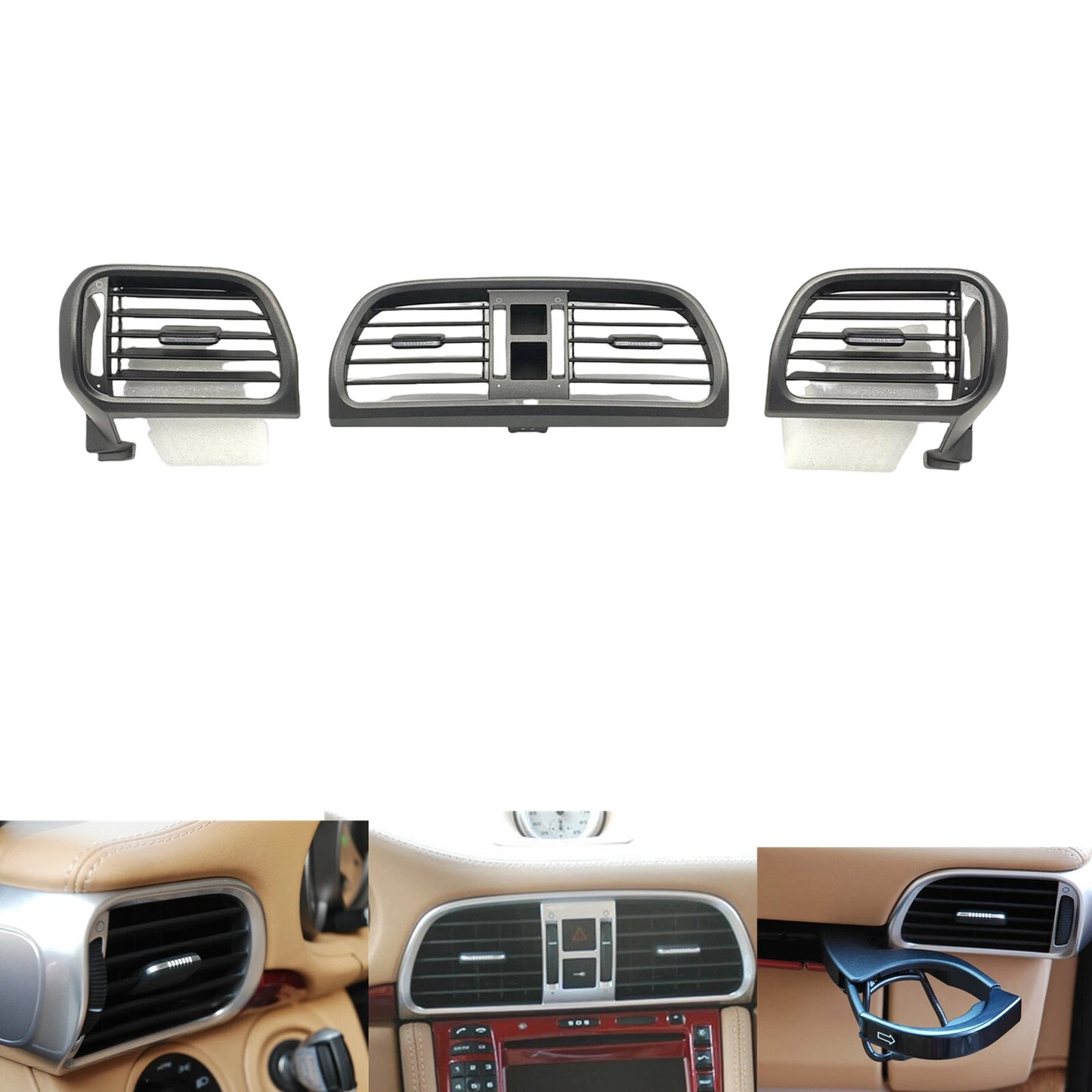 Center Air Vent Outlet Grille for Porsche GT2 GT3 997 (2004-2012)