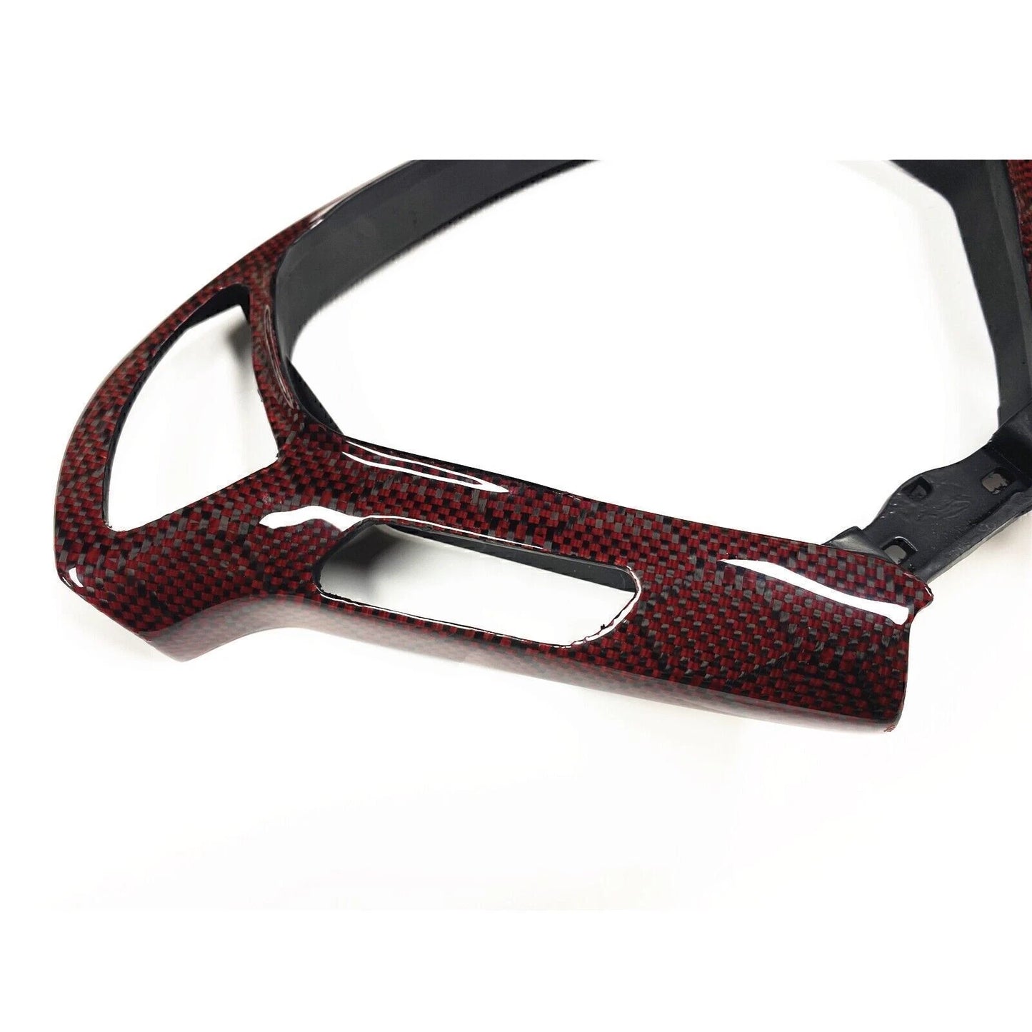Steering Wheel Cover for Infiniti G25 G37 EX35 EX37 (2007-2013) Carbon Fiber Red