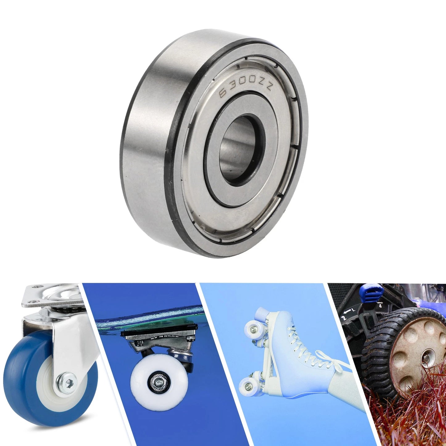 6300ZZ / 10x35x11mm / Deep Groove Ball Bearings for Scooter Skateboard