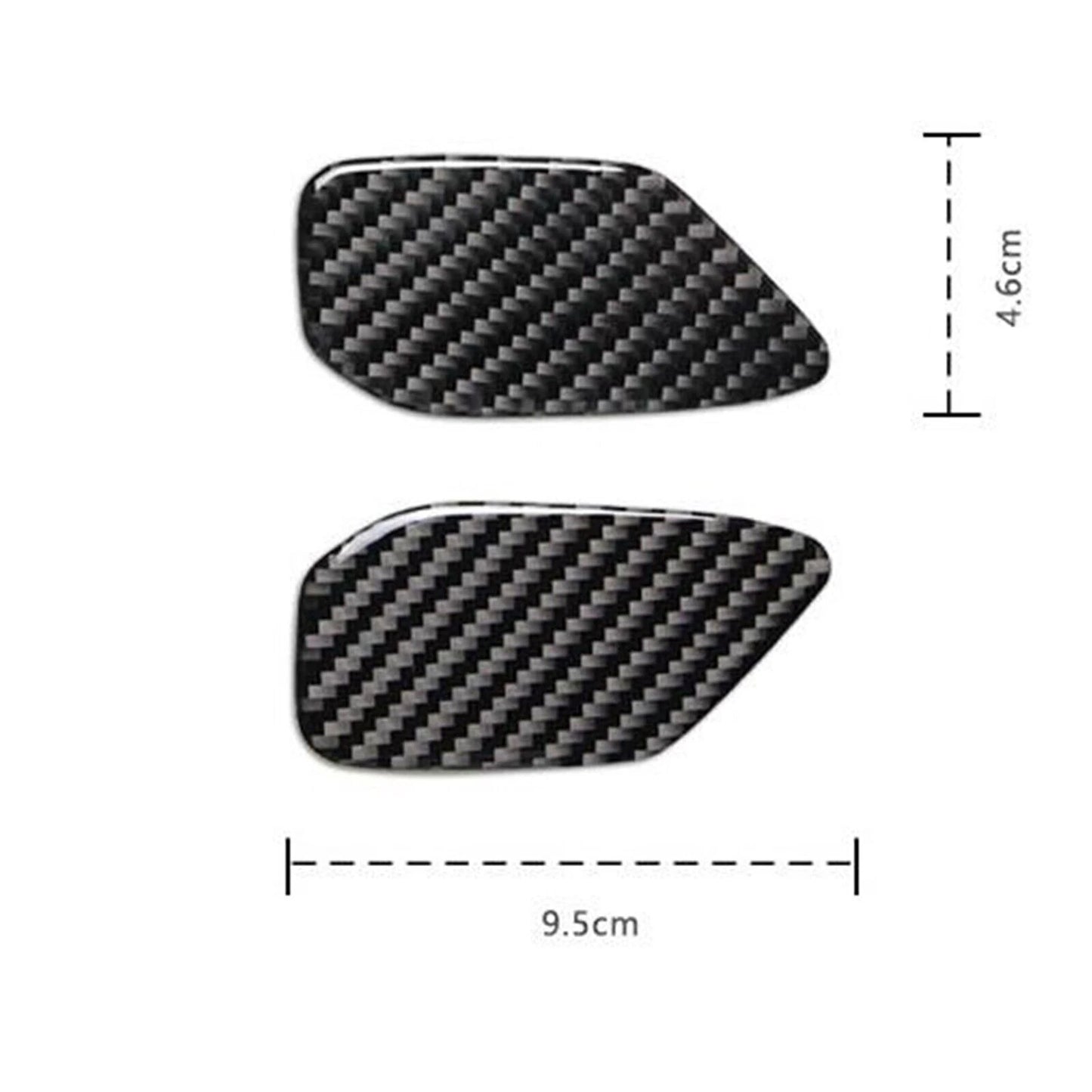 2 x Door Bowl Panel Covers for Chevrolet Camaro (2016-2024) Carbon Fiber Black