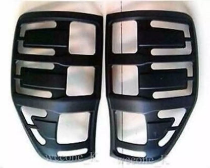2 x Black Matt Tail Light Covers for Ford Ranger Px(2012-2015)