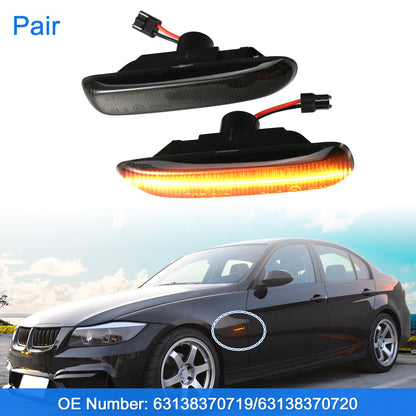 Smoked LED Side Marker Lights for BMW E46 (2000-2006)