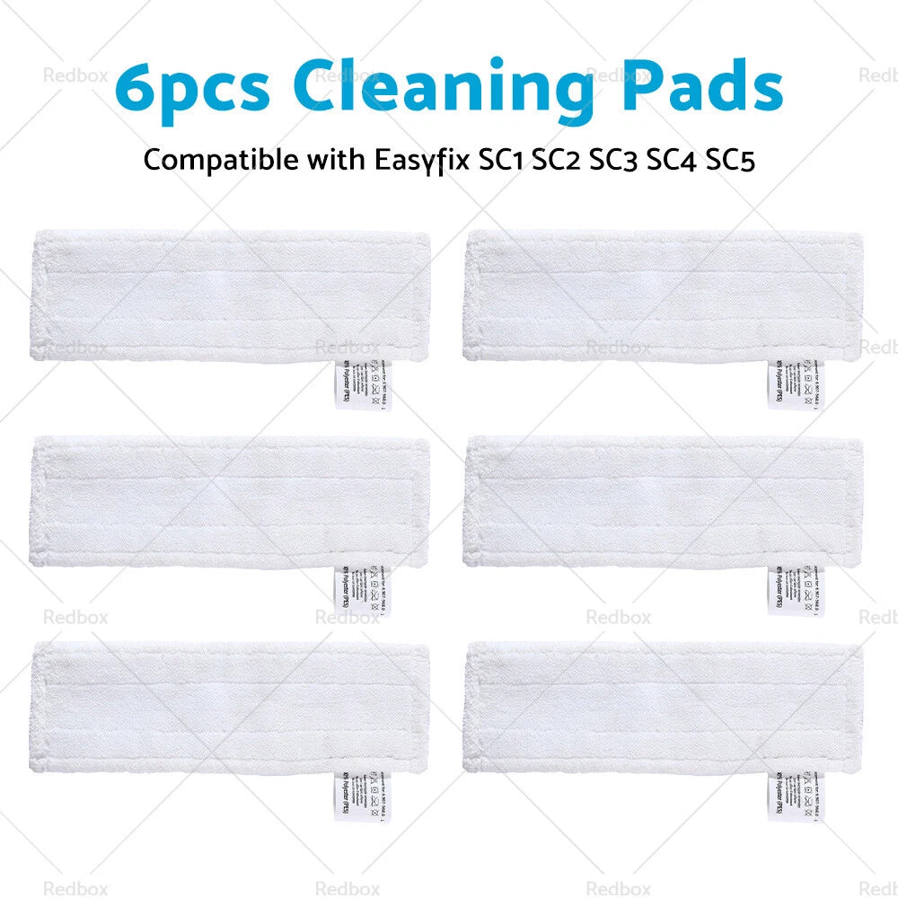 6PCS Steam Cleaner Mop Cloths Pads for KARCHER SC1 SC2 SC3 SC4 SC5