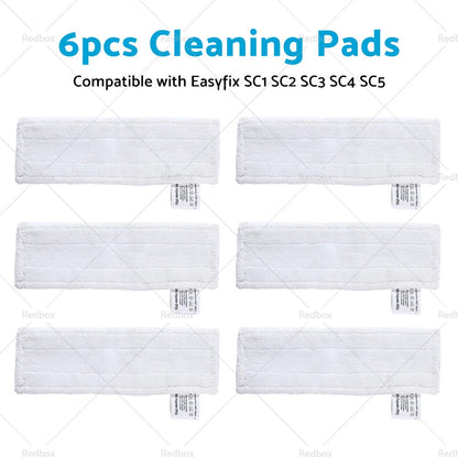 6PCS Steam Cleaner Mop Cloths Pads for KARCHER SC1 SC2 SC3 SC4 SC5