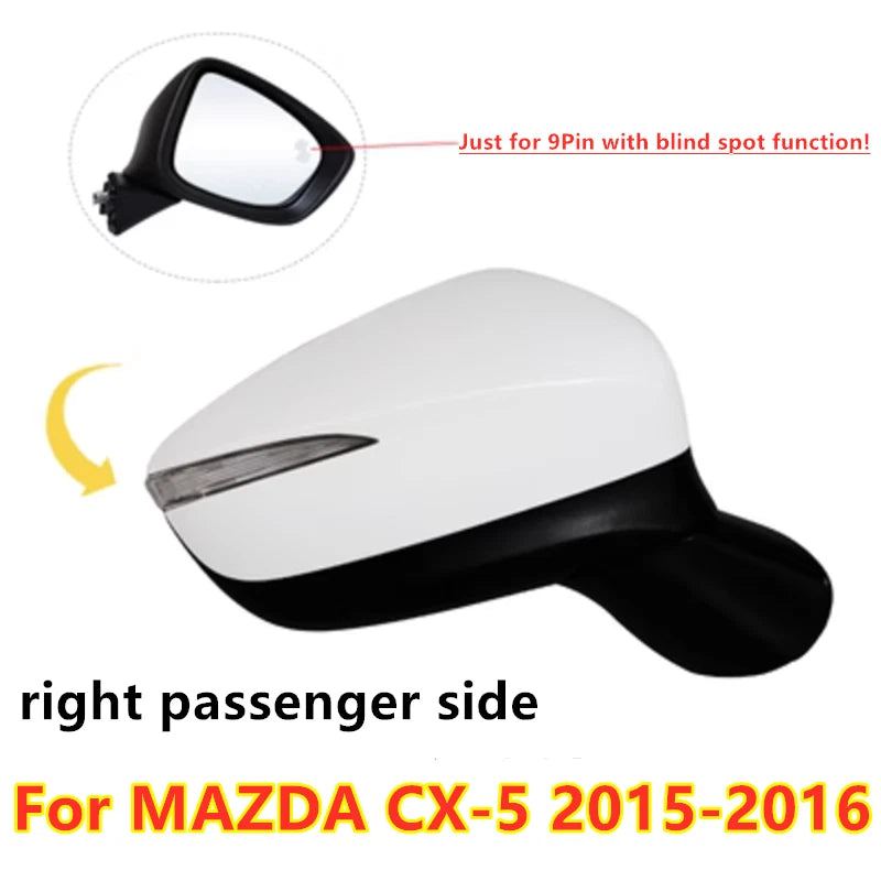 1x Right Passenger Side Mirror Turn Signal Heated for MAZDA CX-5 (2015–2016)