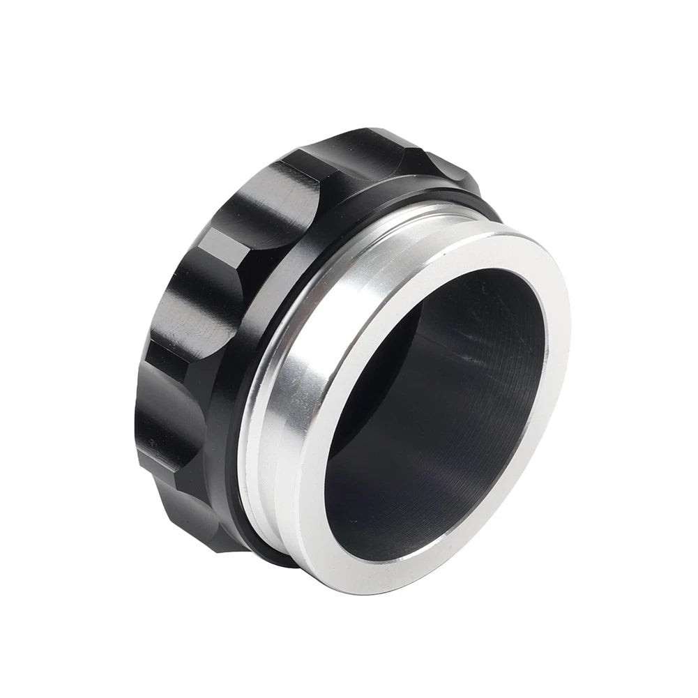 2" Black Aluminum Alloy Weld-On Filler Neck & Cap for Tank Cover