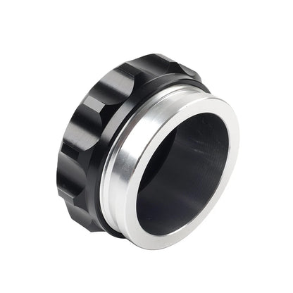 2" Black Aluminum Alloy Weld-On Filler Neck & Cap for Tank Cover