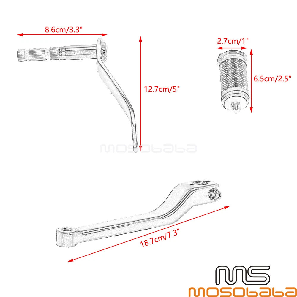 Heel Shifter Peg for Harley Davidson Softail Deluxe, Fat Boy, Heritage Classic