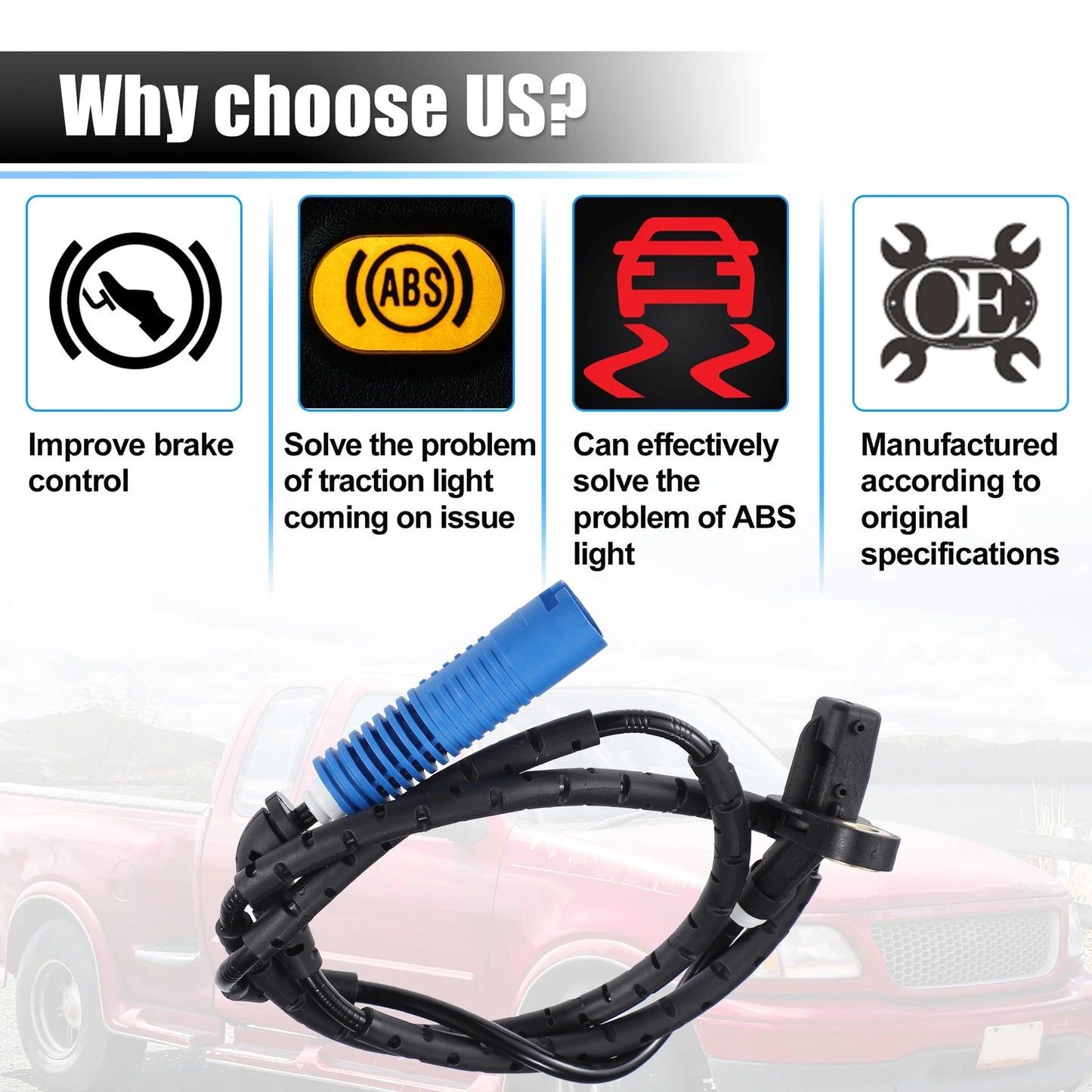 ABS Wheel Speed Sensor for BMW Z4 Coupe (2003-2008)