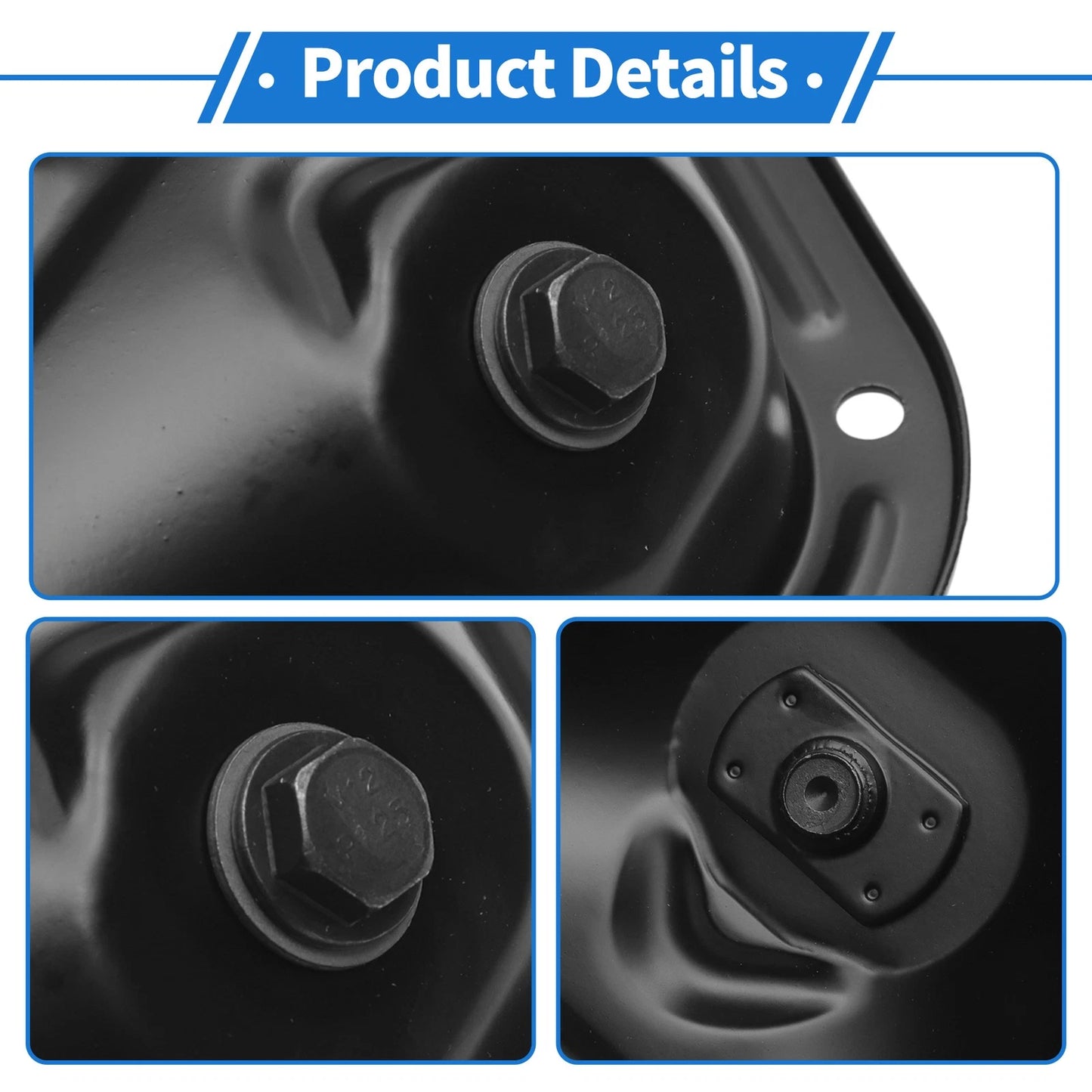 1 Pc Engine Oil Pan for Infiniti I35 Base V6 3.5L (2002 - 2004) Iron Black
