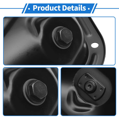 1 Pc Engine Oil Pan for Infiniti I35 Base V6 3.5L (2002 - 2004) Iron Black