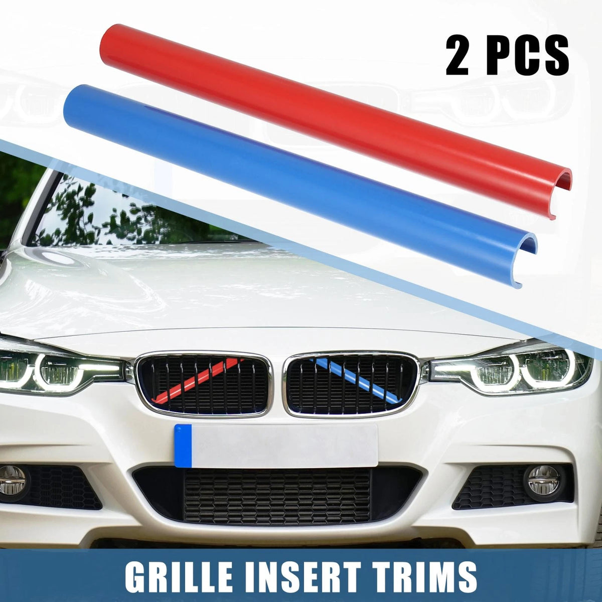 Grille Insert Trim Stripes for BMW F25 X3 (2011-2018) G01 X3 (2017-2021)