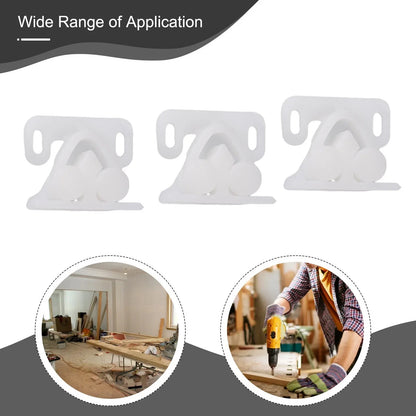 3-Pcs Marine Boat Ball-Catch Door Cupboard Roller Latch ABS Plastic