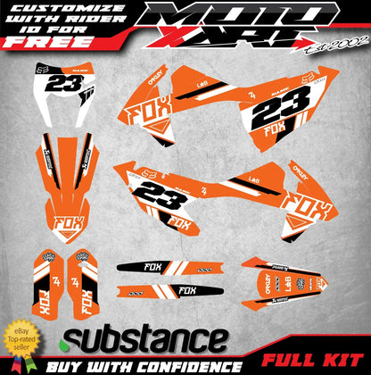 GLOW STYLE Full Sticker Kit Decals for KTM EXC (2017-2019)