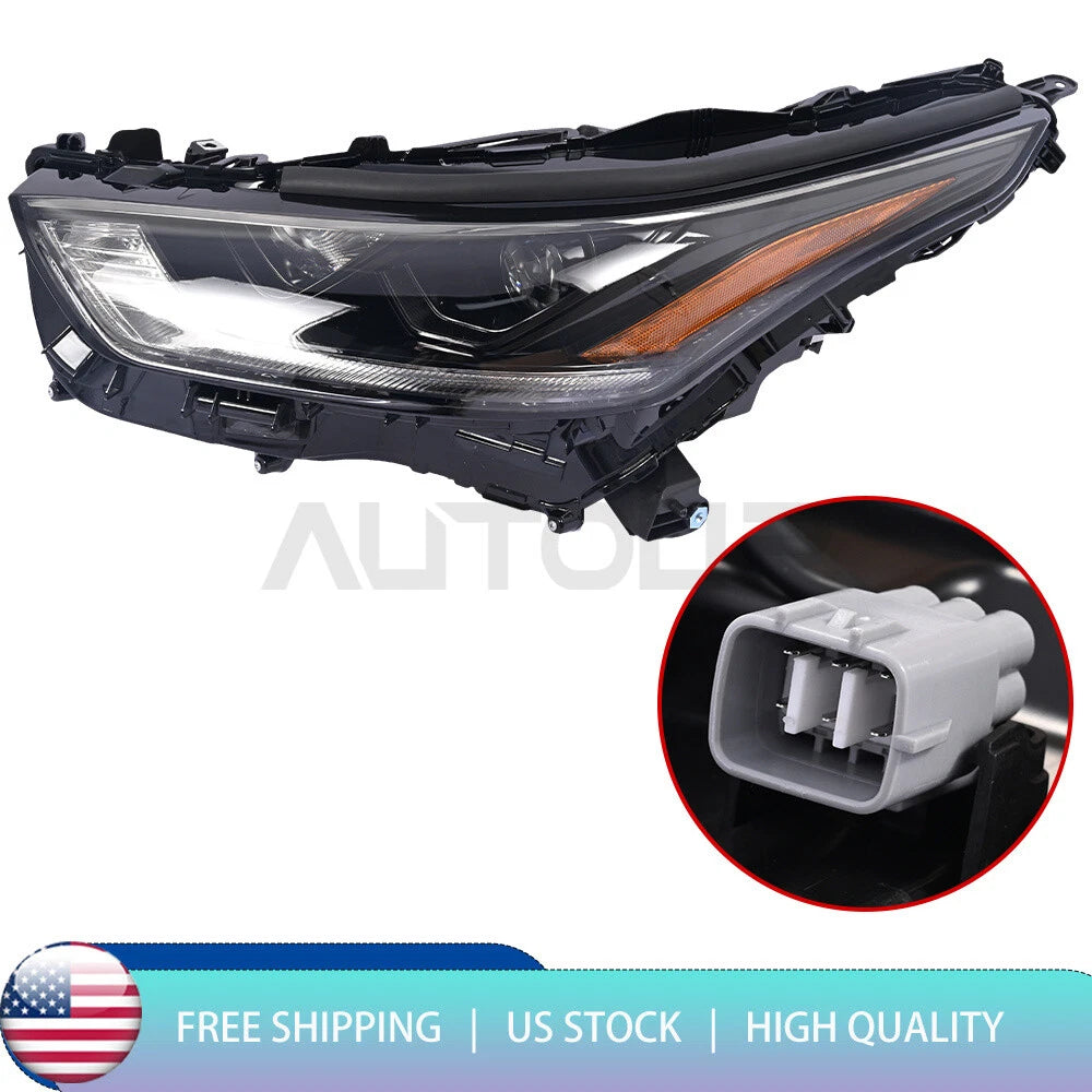 LED DRL Headlight Assembly Left Driver Side for Toyota Highlander (2020–2022)