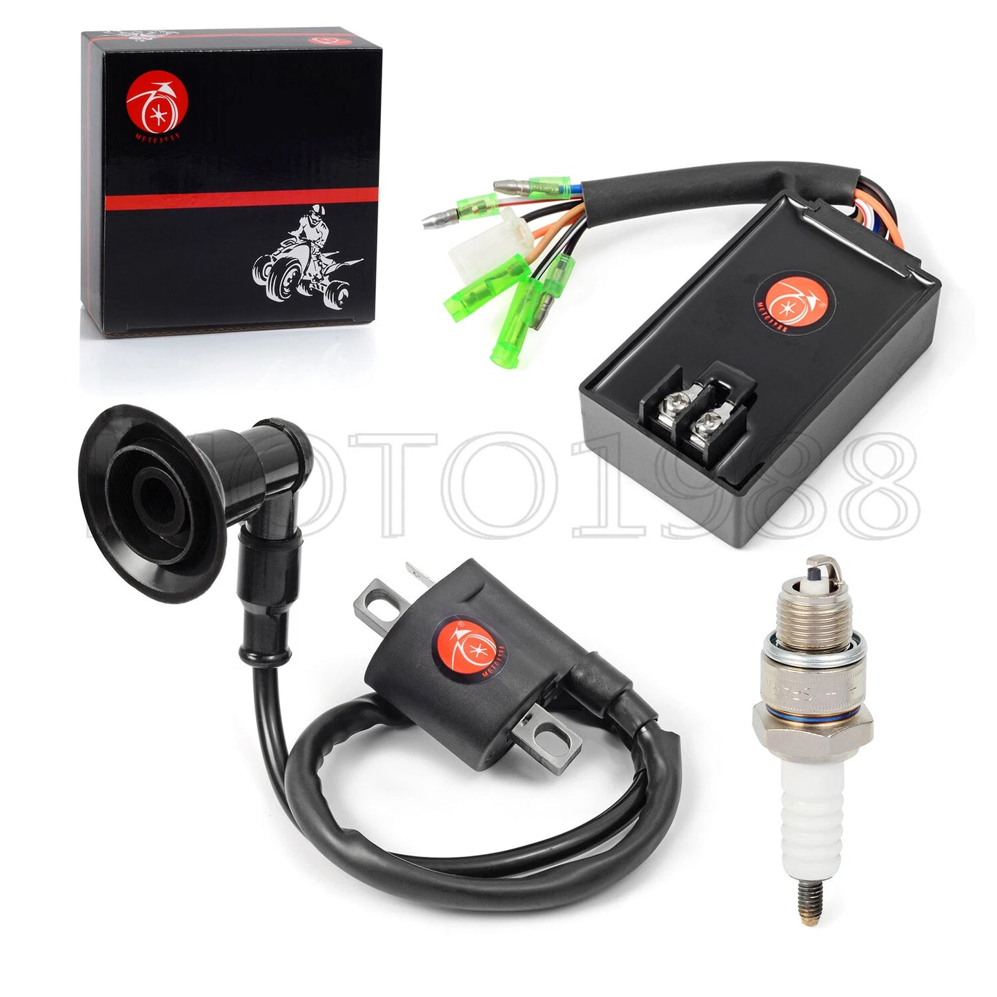 CDI Box Ignition Coil & Plug for Polaris Sportsman 90 Predator 90 (2003-2006)