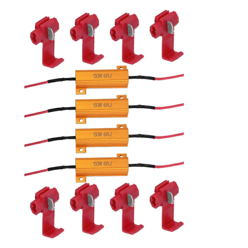 6-ohm 50W Load Resistor for LED Bulb Fast Hyper Flash Turn Signal Kit (N/A)