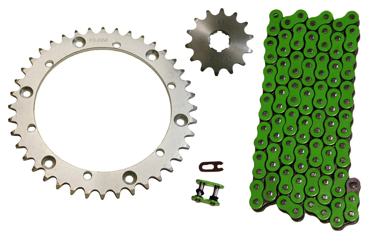 520x100 O-Ring Drive Chain & 14/40Sprockets for Yamaha Warrior (1989–2004)