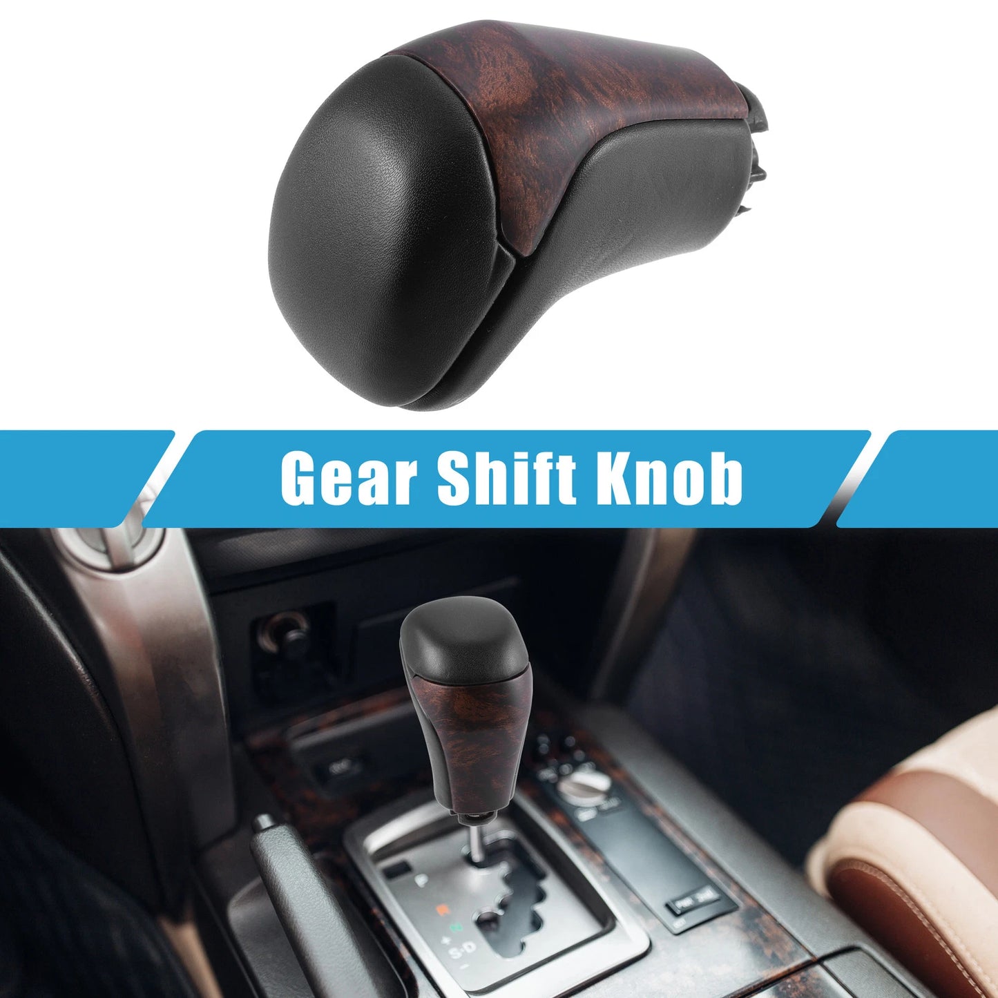 Black Gold Tone Gear Shift Knob for Toyota Tacoma (2016-2021)