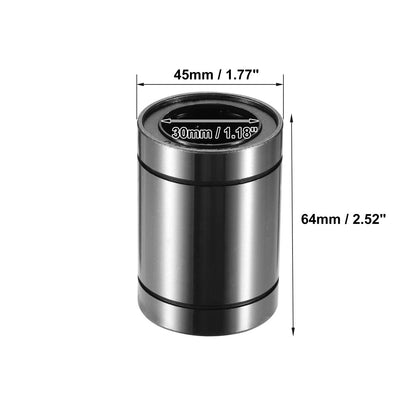 2 x 30mm IDx45mm ODx64mm Length Car Linear Ball Bearings for Car