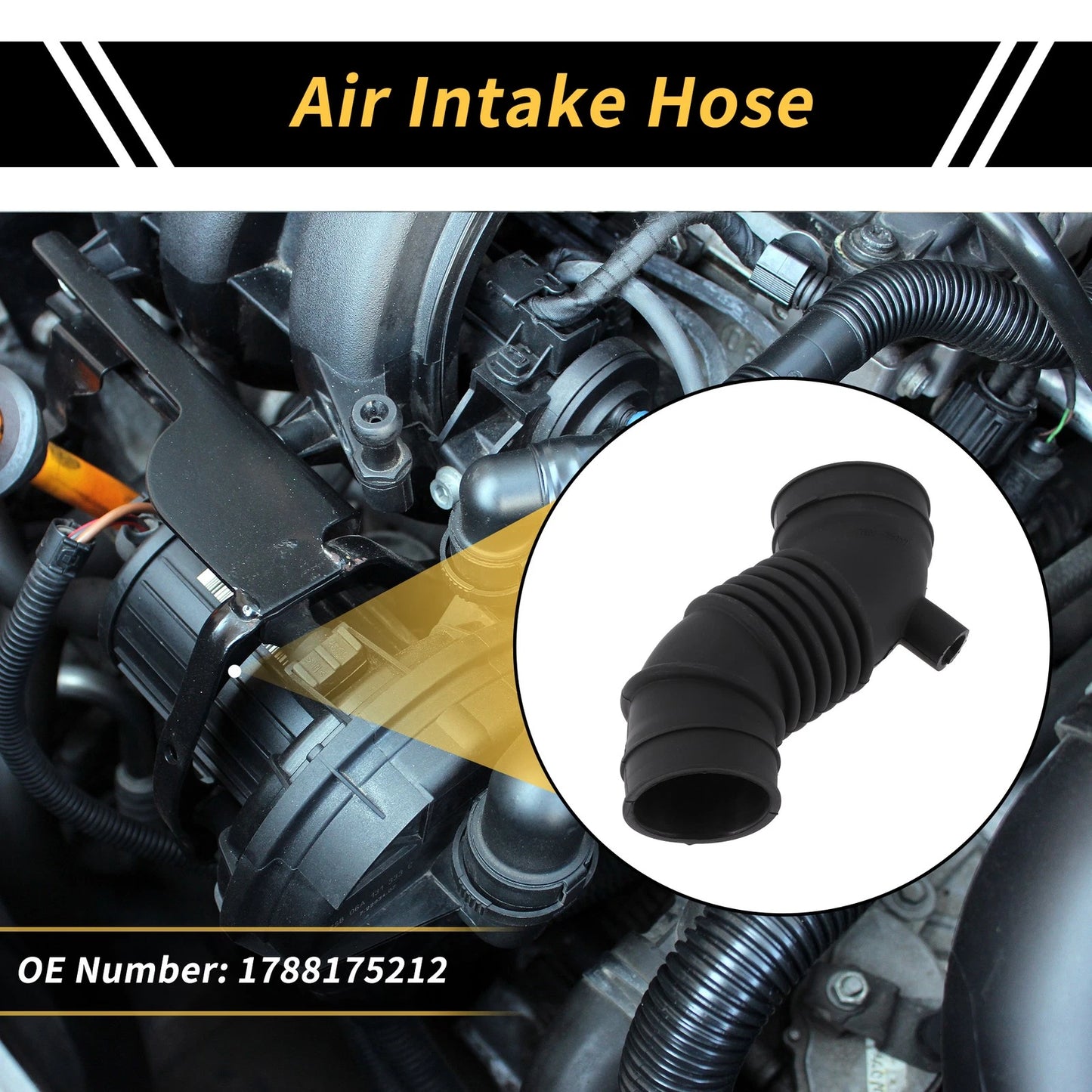 Engine Air Intake Hose for Toyota Land Cruiser Prado LC120 (2003–2009)