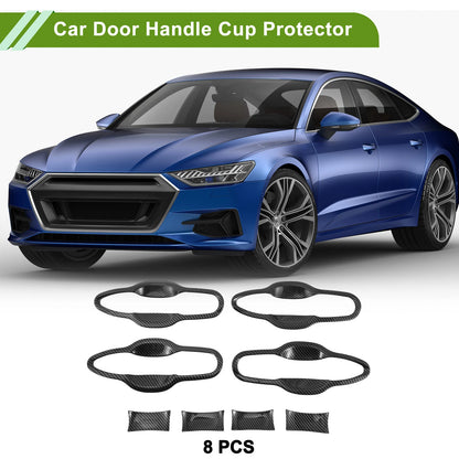 8 x Carbon Fiber Door Handle Cup Protectors for Toyota Camry (2018-2024)