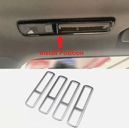 ABS Matte Seat Air Vent Outlet Cover Trim for 2024-2025 Toyota Grand Highlander
