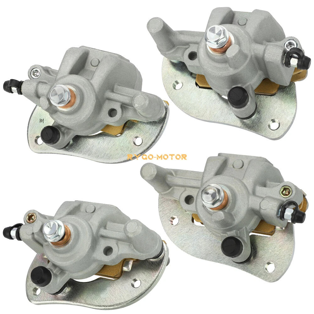 Front/Rear Brake Calipers W/Pads for Yamaha Grizzly 700 YFM700 F/P (2007–2020)