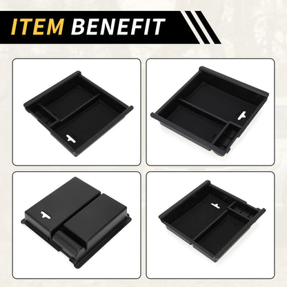 Center Console Organizer Insert Tray for Toyota Tacoma (2016-2021) Black