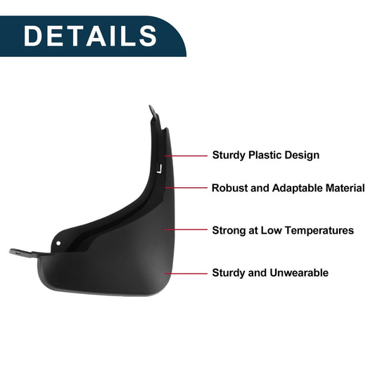 Mud Flaps Splash Guards 1 Set for Toyota bZ3 (2023-2024)