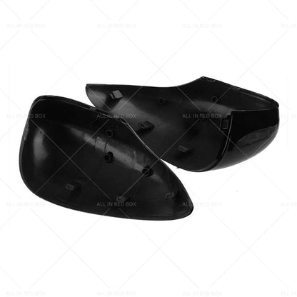 Gloss Black Left & Right Wing Mirror Covers for Ford Fiesta MK7 (2008-2017)