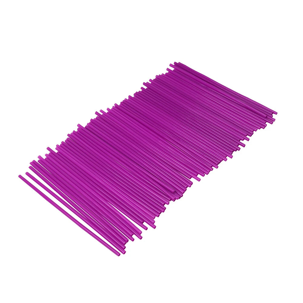 72pcs Spoke Skins Covers for Motocross Dirt Bike Wheel Rim Guard Purple