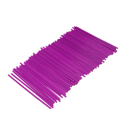 72pcs Spoke Skins Covers for Motocross Dirt Bike Wheel Rim Guard Purple