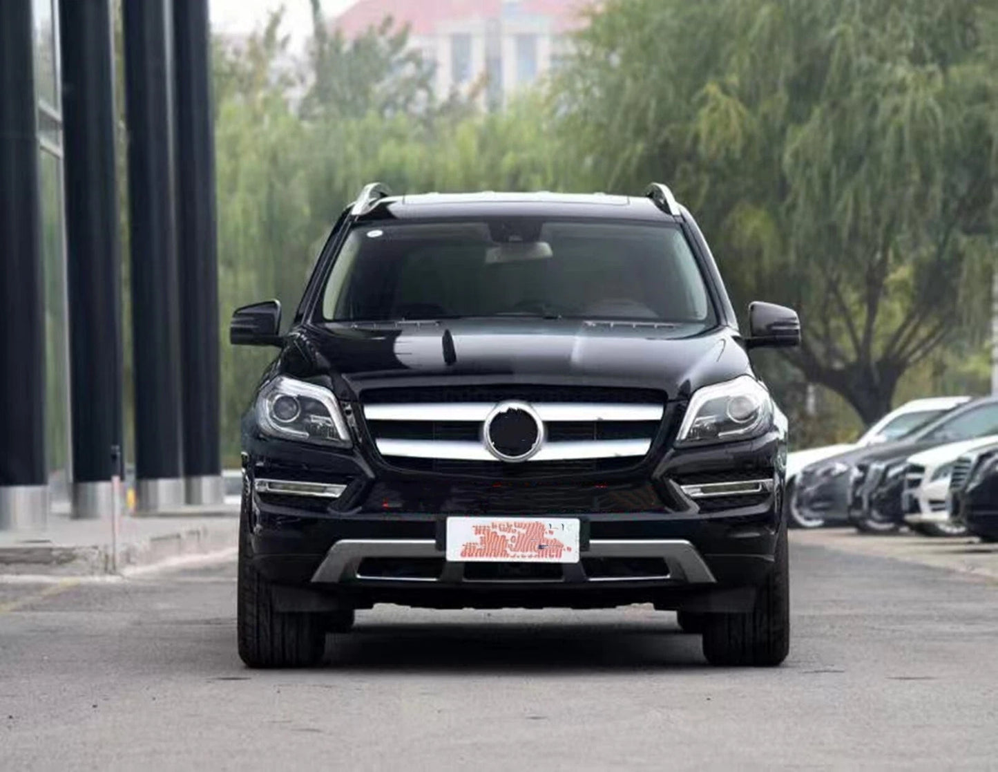 Black Front Bumper Grille Mesh for Mercedes Benz GL Class X166 (2013-2015)