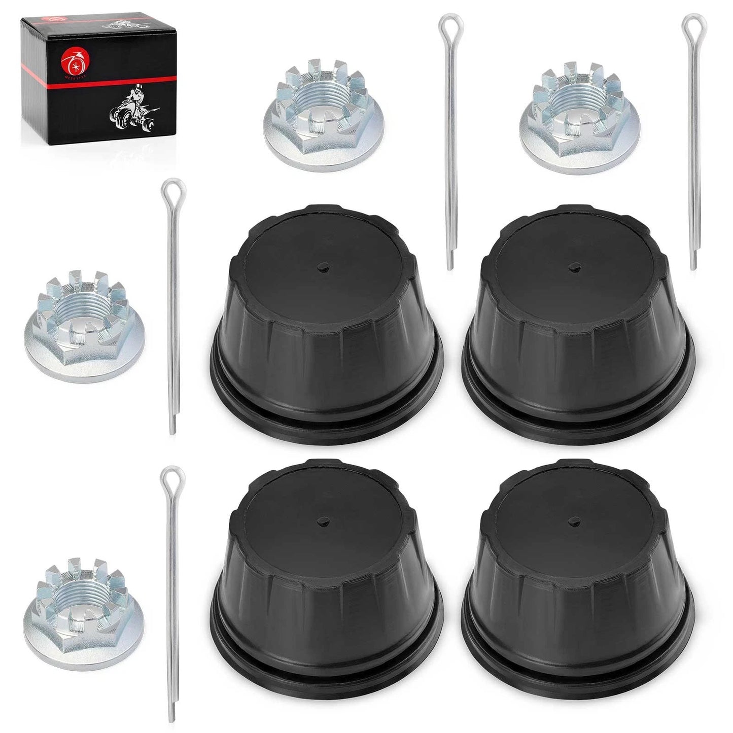 4X Wheel Center Cap Kit for Honda FourTrax 300 TRX300FW 4x4 (1992-1998)
