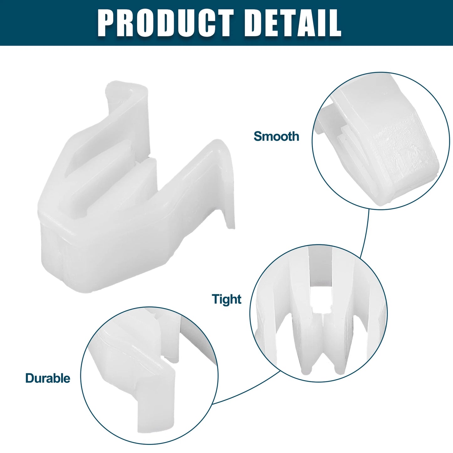30 x White Interior Trim Retainer Clips for Mitsubishi